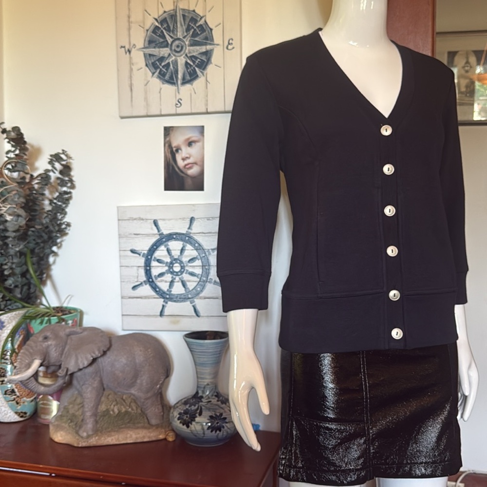 NWT northern reflections size small Women's navy Cardigan Sweater